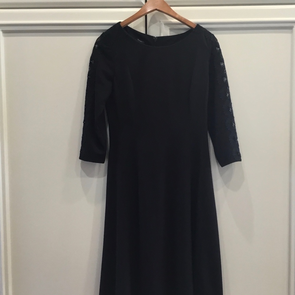 Talbots Black Fit and Flare Dress